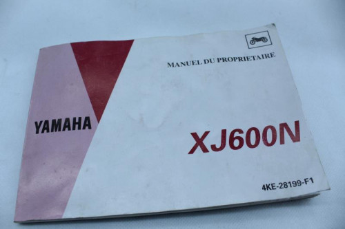 Manuel d'utilisation YAMAHA XJ 600 N DIVERSION 1992 - 2003