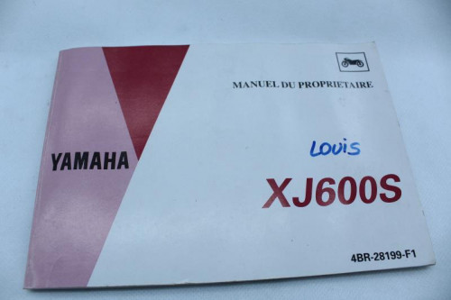 Manuel d'utilisation YAMAHA XJ 600 S DIVERSION 1992 - 2003