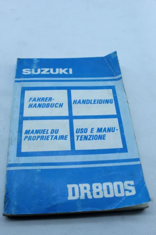 Manuel d'utilisation SUZUKI DR 800 S 1991 - 1997