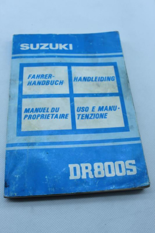 Manuel d'utilisation SUZUKI DR 800 S 1991 - 1997