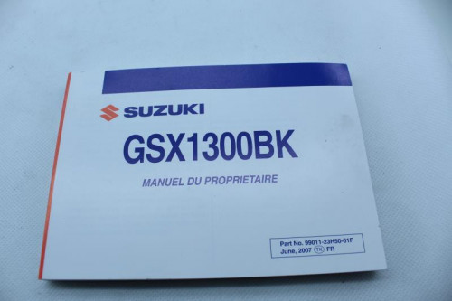 Manuel d'utilisation SUZUKI GSX 1300 BKING 2008 - 2012