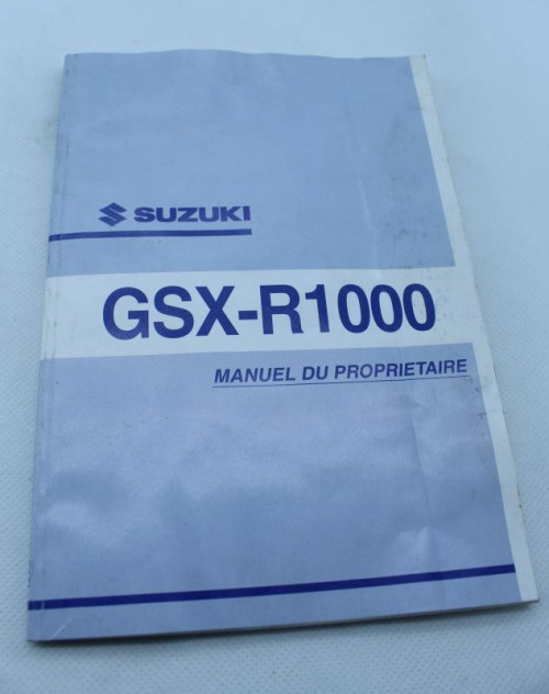 Manuel d'utilisation SUZUKI 1000 GSXR 2001 - 2002
