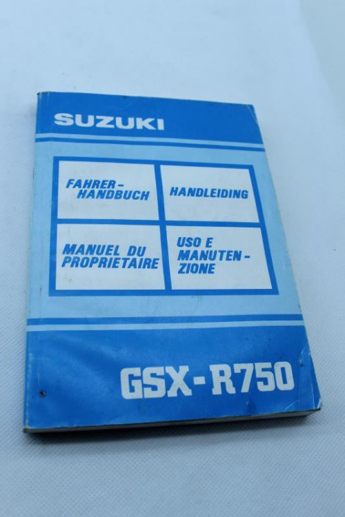 Manuel d'utilisation SUZUKI 750 GSXR 1991 - 1992