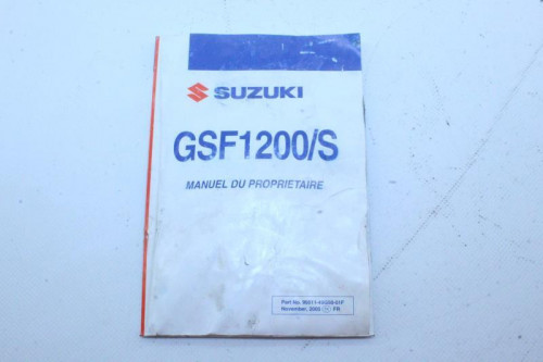 Manuel d'utilisation SUZUKI 1200 BANDIT N 2006 - 2007