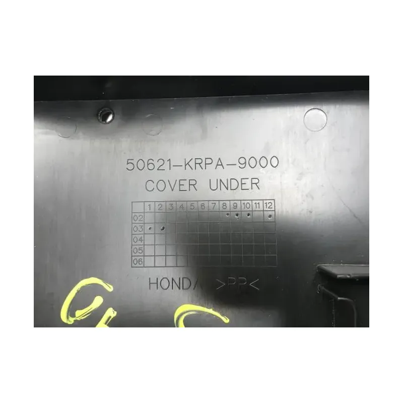Cache carenage centrale sabot HONDA SCV 100 2003-2007 LEAD
