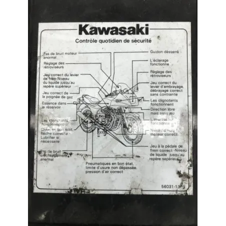 Selle KAWASAKI GPZ 750 1983-1985 TURBO