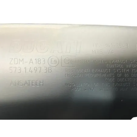 Silencieux (echappement) DUCATI MULTISTRADA 1160 2021-2024 V4