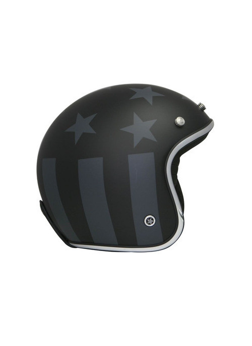 CASQUE GPA CARBON LEGEND AMERICA NOIR MAT/GRIS ALU XS