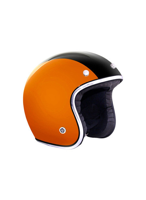 CASQUE GPA CARBON LEGEND NOIR BANDE ORANGE BRILLANT XL