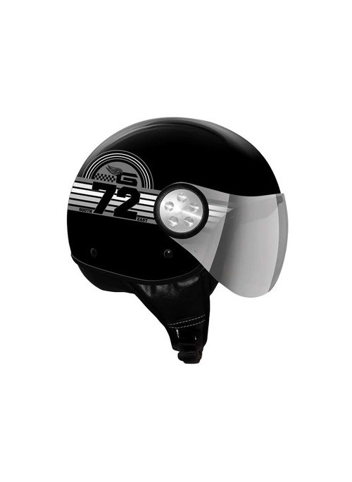 CASQUE GPA COMO SUNRISE NOIR BRILLANT XS