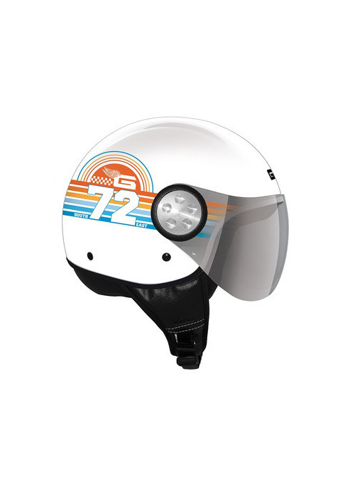 CASQUE GPA COMO SUNRISE BLANC BRILLANT XS