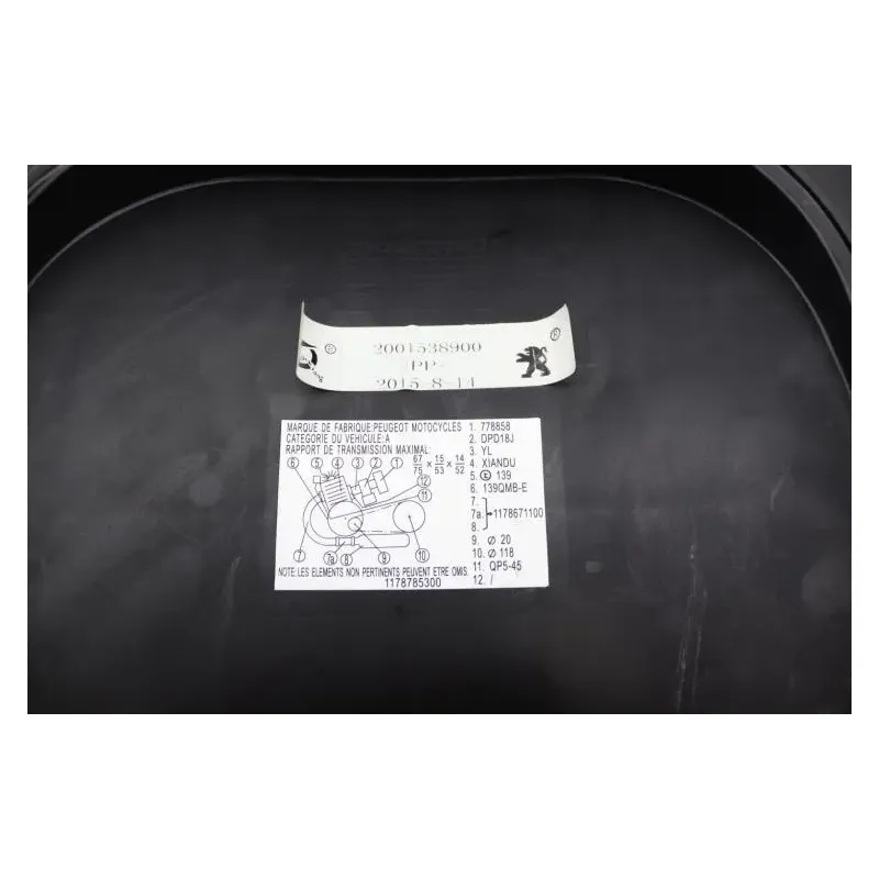 Selle conducteur PEUGEOT DJANGO 50 2016 - 2018