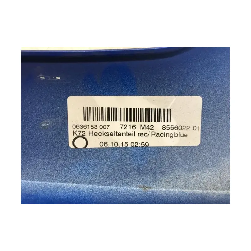 Cache carenage coque arriere droit BMW F 650 GS 2008-2012
