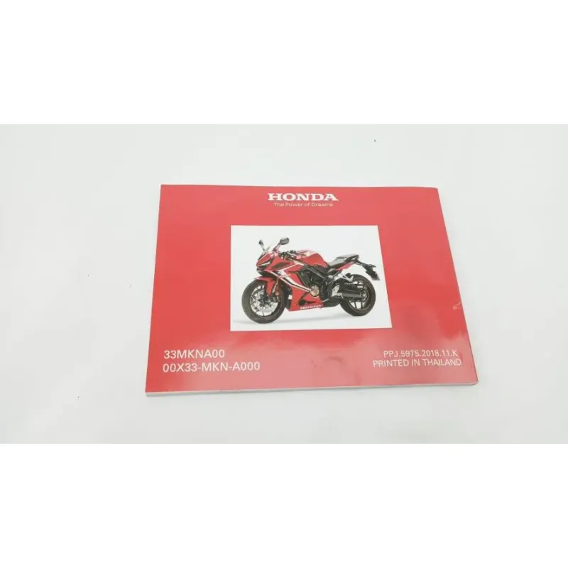 Manuel d'utilisation HONDA CBR 650 R ABS 2019 - 2020