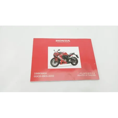Manuel d'utilisation HONDA CBR 650 R ABS 2019 - 2020