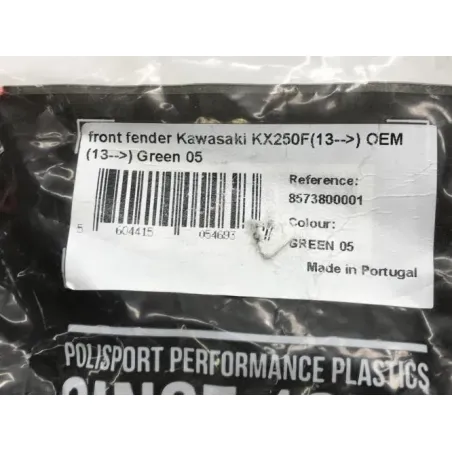 Garde boue avant KAWASAKI KXF 450 2012-2015