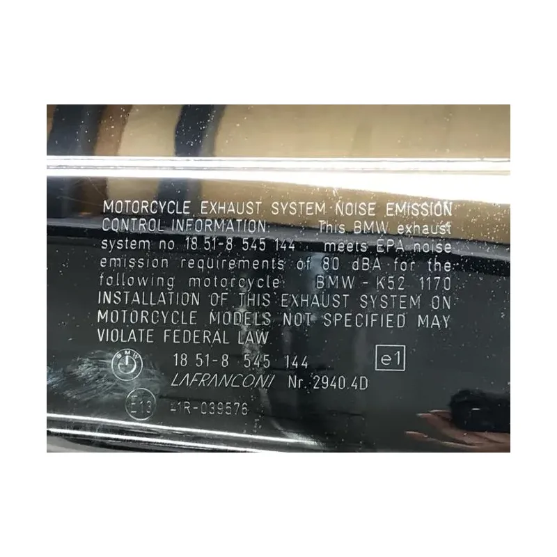 Silencieux (echappement) BMW R 1200 RT 2014-2018 K52
