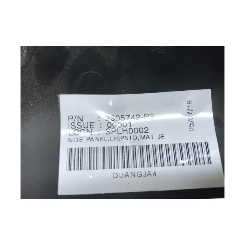 Cache carenage sous selle gauche TRIUMPH BONNEVILLE 1200 2018-2020 BOBBER BLACK
