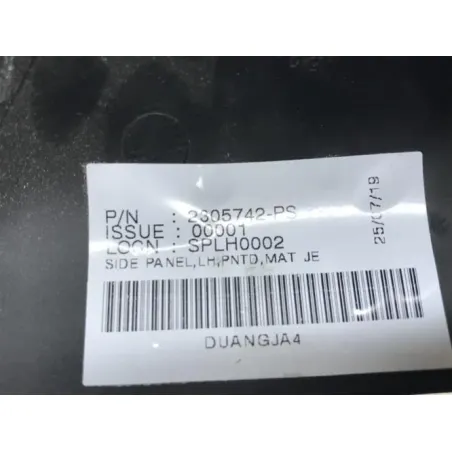 Cache carenage sous selle gauche TRIUMPH BONNEVILLE 1200 2018-2020 BOBBER BLACK