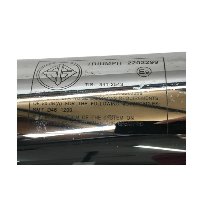 Silencieux droit (echappement) TRIUMPH BONNEVILLE 1200 2018-2020 SPEEDMASTER