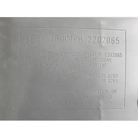 Silencieux (echappement) TRIUMPH STREET TRIPLE 765 2017-2019