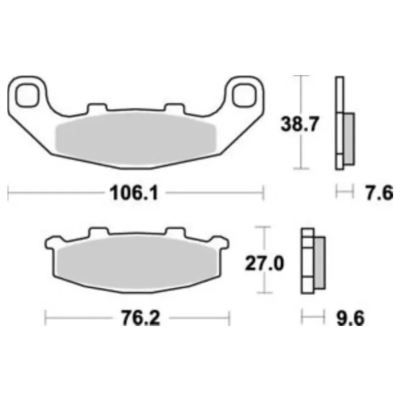 Plaquettes de frein avant KAWASAKI GPZ 500 S 1994-2003