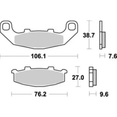 Plaquettes de frein avant KAWASAKI GPZ 500 S 1994-2003