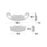 Plaquettes de frein avant KAWASAKI GPZ 500 S 1994-2003 Plaquettes de frein avant KAWASAKI GPZ 500 S 1994-2003