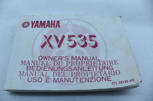 Manuel d'utilisation YAMAHA XV 535 VIRAGO 1988 - 1999