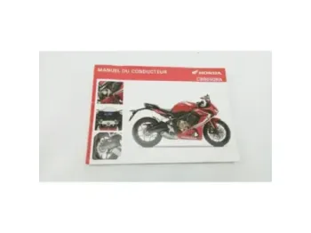 Manuel d'utilisation HONDA CBR 650 R ABS 2019 - 2020