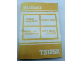 Manuel d'utilisation SUZUKI TS 125 R 1990 - 1996