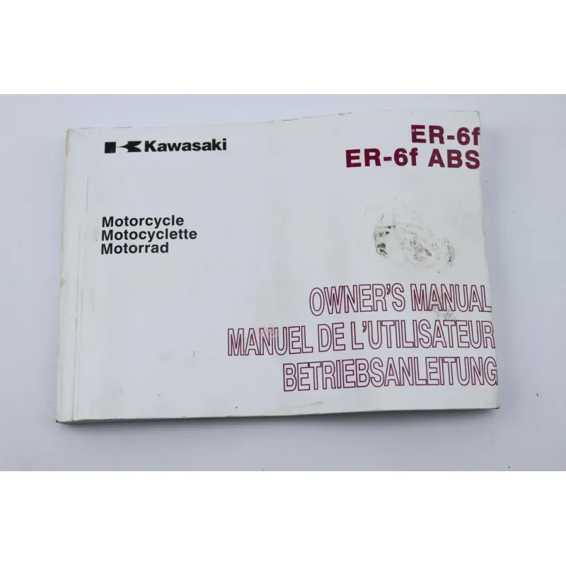Manuel d'utilisation KAWASAKI ER6 650 F 2012 - 2016