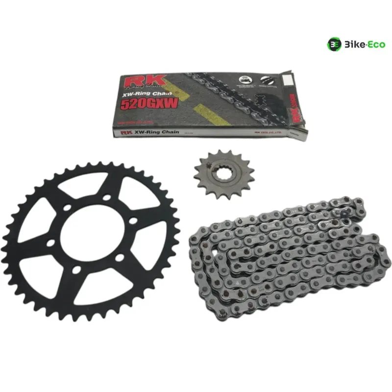 Kit chaine France Equipement KAWASAKI ZX6 R 600 2007-2008 NINJA