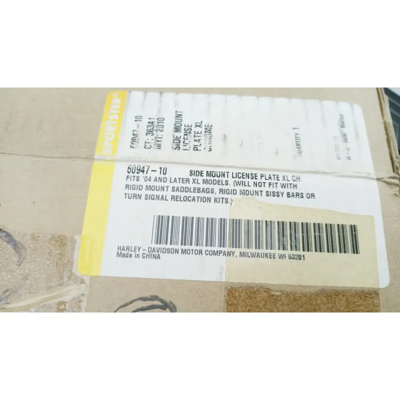 Support de plaque et eclairage HARLEY DAVIDSON XL 1200 X SPORTSTER FORTY EIGHT 2012 - 2021