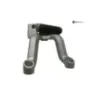 Platine et repose pieds arriere droit KAWASAKI KLV 1000 2004-2005