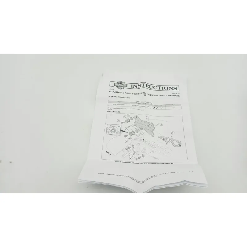 Fixations de sabot HARLEY DAVIDSON FLHX 1690 STREET GLIDE 2011 - 2014
