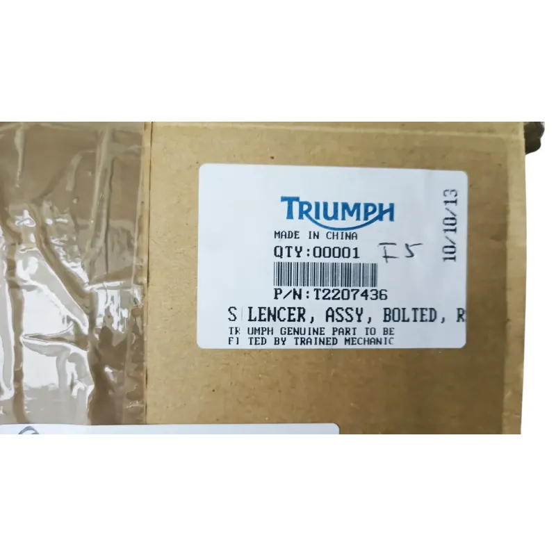 Silencieux droit (echappement) TRIUMPH SPEED TRIPLE 1050 R 2016 - 2018