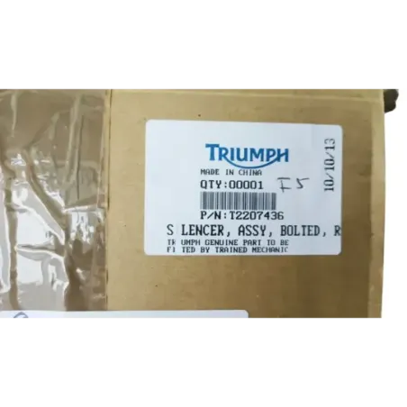 Silencieux droit (echappement) TRIUMPH SPEED TRIPLE 1050 R 2016 - 2018