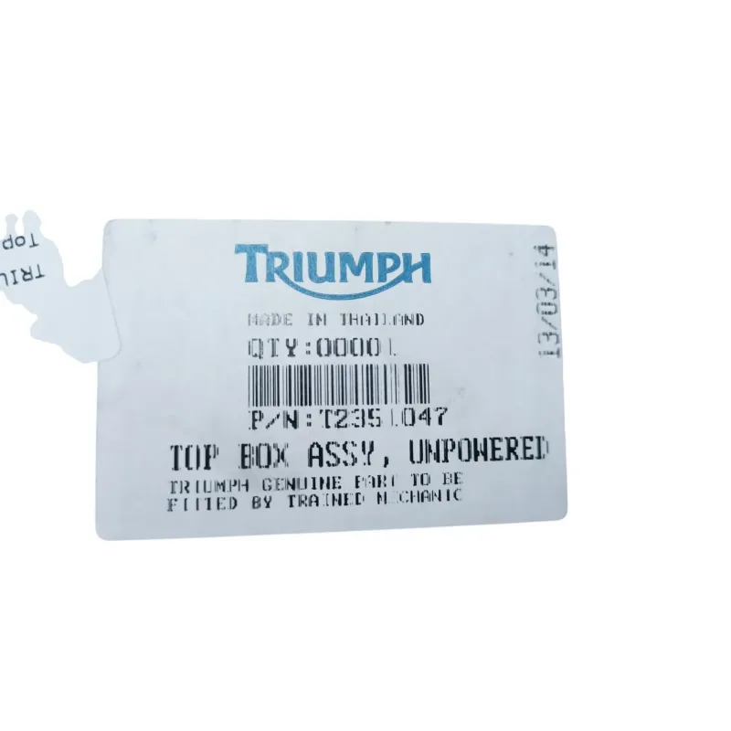 Top case TRIUMPH TIGER 800 XC 2011 - 2014