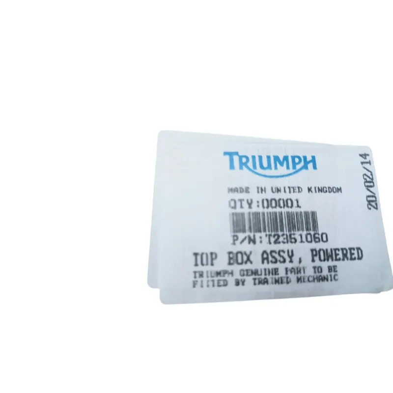 Top case TRIUMPH TIGER 1200 EXPLORER XC 2013 - 2015