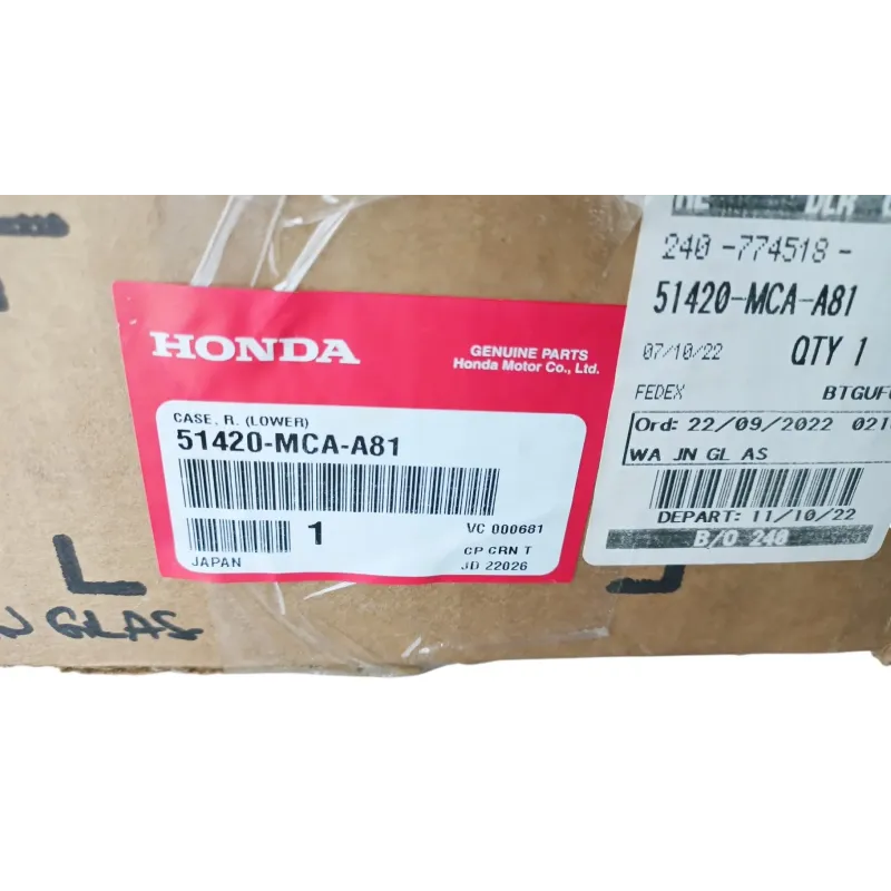 Tube de fourche droit HONDA GL 1800 GOLDWING 2012 - 2016