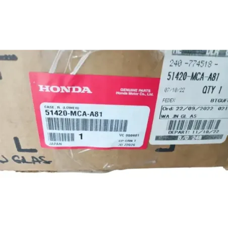 Tube de fourche droit HONDA GL 1800 GOLDWING 2012 - 2016