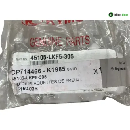 Plaquettes de frein avant KYMCO XCITING 400 2018-2020 I S EURO4