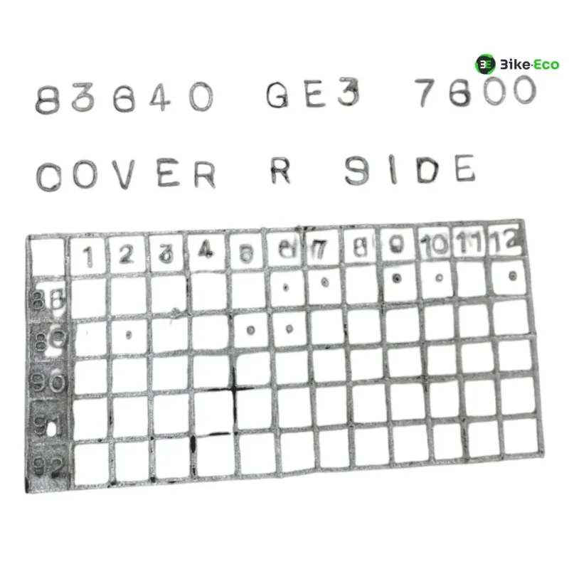 Cache carenage coque arriere droit HONDA NSR 50 1990-1995
