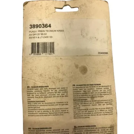 Plaquettes de frein avant KAWASAKI KFX 400 2003-2006