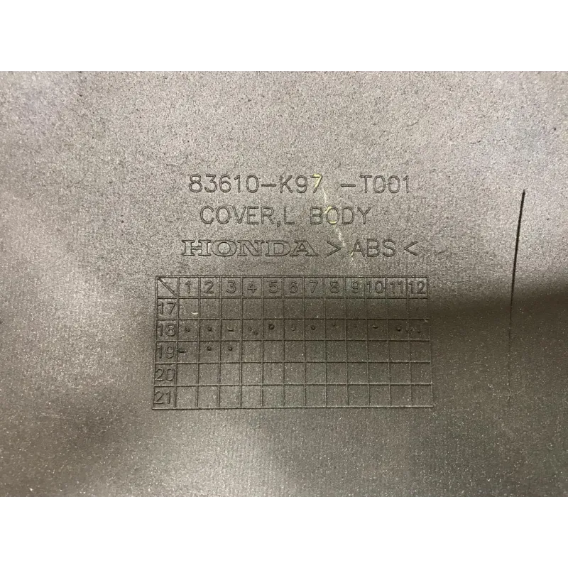Cache carenage coque arriere gauche HONDA PCX 125 2019-2020