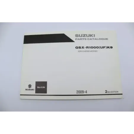 Manuel d'utilisation SUZUKI GSXR 1000 2009 - 2015