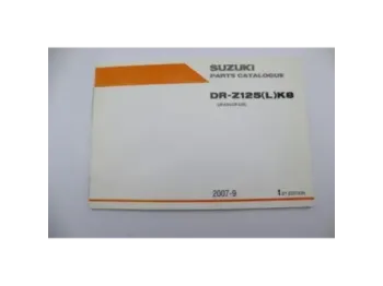 Manuel d'utilisation SUZUKI DRZ 125 2007 - 2009