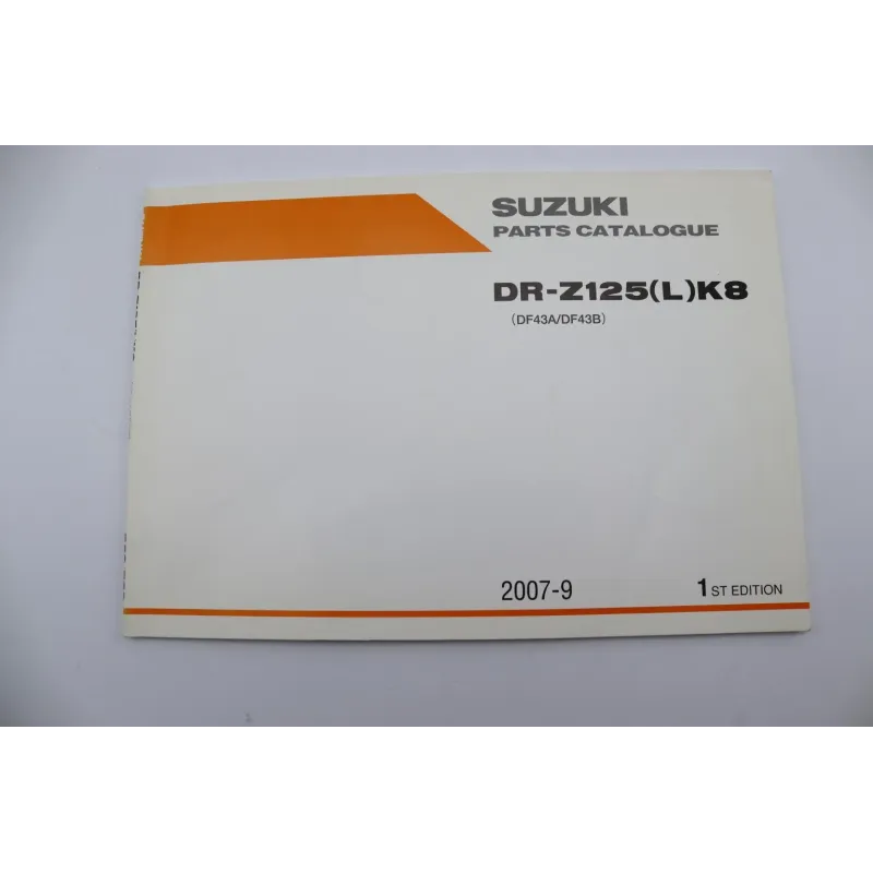 Manuel d'utilisation SUZUKI DRZ 125 2007 - 2009
