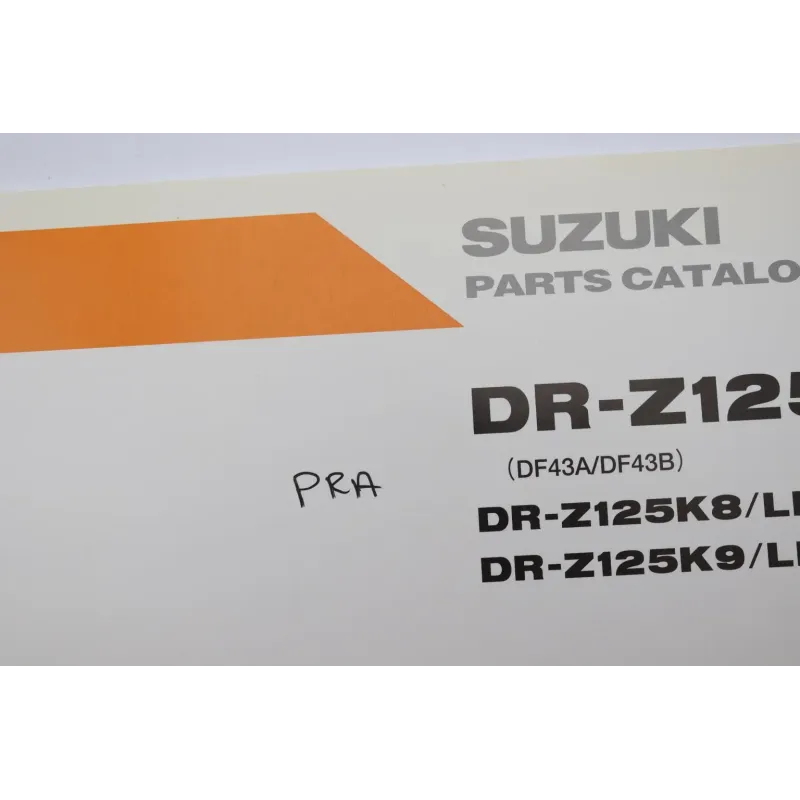 Manuel d'utilisation SUZUKI DRZ 125 2007 - 2009
